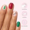 imageDashing Diva Gloss Nail Strips  Gingerbread Gentleman  UV Free Chip Resistant Long Lasting Gel Nail Stickers  3Piece Holiday Manicure Set  Contains 32 Wraps 1 Prep Pad 1 FileSanta Baby
