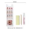 imageDashing Diva Holiday Nailbliss Gel Manicure Set  Holly Dolly  Salon Quality Easy to Apply and Chip Resistant  Contains 30 Medium Length Almond Shaped Glue On Gel NailsMistletoe Mischief