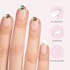 imageDashing Diva Holiday Nailbliss Gel Manicure Set  Holly Dolly  Salon Quality Easy to Apply and Chip Resistant  Contains 30 Medium Length Almond Shaped Glue On Gel NailsHolly Dolly