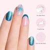 imageDashing Diva Magic Press Nail Set  Having A Ball  Long Almond Press Ons  Long Lasting Gel  Lasts Up to 10 Days  Holiday Gel Set  4Piece Manicure Kit with 30 NailsBow Down