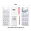 imageDashing Diva Magic Press Nail Set  Having A Ball  Long Almond Press Ons  Long Lasting Gel  Lasts Up to 10 Days  Holiday Gel Set  4Piece Manicure Kit with 30 NailsNorth Pole Princess