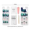 imageDashing Diva Magic Press Nail Set  Having A Ball  Long Almond Press Ons  Long Lasting Gel  Lasts Up to 10 Days  Holiday Gel Set  4Piece Manicure Kit with 30 NailsBow Down