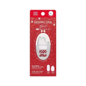 imageDashing Diva Glaze Nail Strip Set  Gift Wrapped  Long Lasting Chip Resistant SemiCured Gel Nail Strips  Holiday Gel Set  4Piece Manicure Kit with 32 StripsGift Wrapped