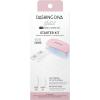 imageDashing Diva Glaze Nail Starter Kit  Pale Blush  Long Lasting Chip Resistant SemiCured Gel Nail Strips  7Piece Manicure Set with 32 Strips and Mini LED LampDaikon