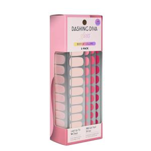 imageDashing Diva Gloss Nail Strips 5in1 Kit  Best of Sparkles  UV Free Chip Resistant Long Lasting Gel Nail Stickers  Contains 110 wraps 5 prep pads 2 nail filesBest of Pinks