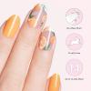 imageDashing Diva Gloss Nail Strips  Fallen Leaves  UV Free Chip Resistant Long Lasting Gel Nail Stickers  3Piece Fall Manicure Set  Contains 32 Wraps 1 Prep Pad 1 FileVogue Valencia