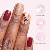 imageDashing Diva Gloss Nail Strips  Fallen Leaves  UV Free Chip Resistant Long Lasting Gel Nail Stickers  3Piece Fall Manicure Set  Contains 32 Wraps 1 Prep Pad 1 FileFallen Leaves