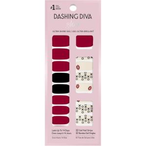 imageDashing Diva Valentine Gloss Nail Strips  Baby Girl  UV Free Chip Resistant Long Lasting Gel Stickers  Contains 32 Wraps 1 Prep Pad 1 FileAdmittedly Obsessed