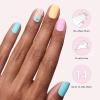 image:imageDashing Diva Easter Gloss Nail Strips  Daisy Go Round  UV Free Chip Resistant Long Lasting Gel Stickers  Contains 32 Wraps 1 Prep Pad 1 File