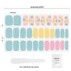 image:imageDashing Diva Easter Gloss Nail Strips  Daisy Go Round  UV Free Chip Resistant Long Lasting Gel Stickers  Contains 32 Wraps 1 Prep Pad 1 File