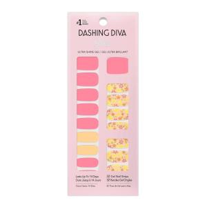 image:imageDashing Diva Easter Gloss Nail Strips  Busy Bee  UV Free Chip Resistant Long Lasting Gel Stickers  Contains 32 Wraps 1 Prep Pad 1 File