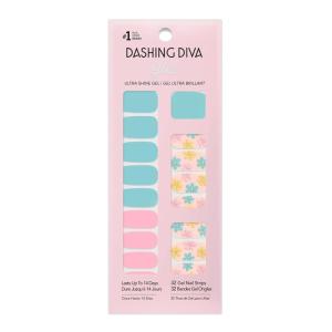 image:imageDashing Diva Easter Gloss Nail Strips  Daisy Go Round  UV Free Chip Resistant Long Lasting Gel Stickers  Contains 32 Wraps 1 Prep Pad 1 File