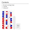 image:imageDashing Diva Patriotic Gloss Nail Strips  Back to the USA  UV Free Chip Resistant Long Lasting Gel Stickers  Contains 32 Wraps 1 Prep Pad 1 FileAll American