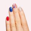 image:imageDashing Diva Patriotic Gloss Nail Strips  Back to the USA  UV Free Chip Resistant Long Lasting Gel Stickers  Contains 32 Wraps 1 Prep Pad 1 FileNational Anthem