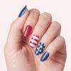 image:imageDashing Diva Patriotic Gloss Nail Strips  Back to the USA  UV Free Chip Resistant Long Lasting Gel Stickers  Contains 32 Wraps 1 Prep Pad 1 FileSalute