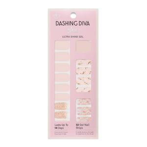 image:imageDashing Diva Patriotic Gloss Nail Strips  Back to the USA  UV Free Chip Resistant Long Lasting Gel Stickers  Contains 32 Wraps 1 Prep Pad 1 FileCrystal Clear