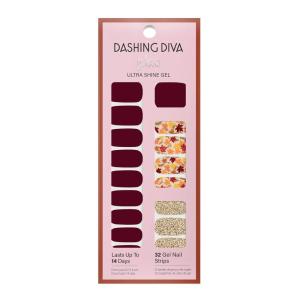 image:imageDashing Diva Patriotic Gloss Nail Strips  Back to the USA  UV Free Chip Resistant Long Lasting Gel Stickers  Contains 32 Wraps 1 Prep Pad 1 FileFallen Leaves