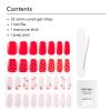 image:imageDashing Diva Glaze Nail Strip Set  Amsterdam Haze  Long Lasting Chip Resistant SemiCured Gel Nail Strips  Summer Gel Set  4Piece Manicure Kit with 32 StripsCherry Vanilla