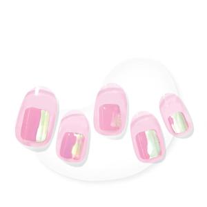 image:imageDashing Diva Glaze Nail Strip Set  Amsterdam Haze  Long Lasting Chip Resistant SemiCured Gel Nail Strips  Summer Gel Set  4Piece Manicure Kit with 32 StripsPink Dew