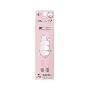 image:imageDashing Diva Glaze Nail Strip Set  Amsterdam Haze  Long Lasting Chip Resistant SemiCured Gel Nail Strips  Summer Gel Set  4Piece Manicure Kit with 32 StripsPearly Whites