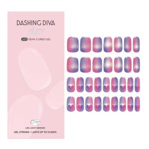 image:imageDashing Diva Glaze Nail Strip Set  Amsterdam Haze  Long Lasting Chip Resistant SemiCured Gel Nail Strips  Summer Gel Set  4Piece Manicure Kit with 32 StripsHes Cuter in Person