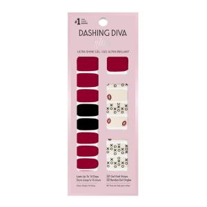 image:imageDashing Diva Gloss Nail Strips  Admittedly Obsessed  UV Free Chip Resistant Long Lasting Gel Stickers  Contains 32 Wraps 1 Prep Pad 1 FileAdmittedly Obsessed