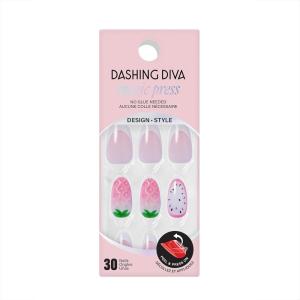image:imageDashing Diva Magic Press Nail Set  Playa 1  Long Almond Press On Nails  Long Lasting Gel  Lasts Up to 10 Days  Summer Gel Set  4Piece Manicure Kit with 30 Nails