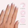 image:imageDashing Diva Glaze Effects Nail Strip Set  Drive You Crazy  Long Lasting Chip Resistant SemiCured Gel Nail Strips  4Piece Manicure Set with 32 StripGood Girl Petite