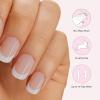 image:imageDashing Diva Glaze Effects Nail Strip Set  Drive You Crazy  Long Lasting Chip Resistant SemiCured Gel Nail Strips  4Piece Manicure Set with 32 StripPearly Whites