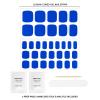 image:imageDashing Diva Glaze Pedicure Nail Strip Set  Atlantic Plunge  Long Lasting Chip Resistant SemiCured Gel Nail Strips  Summer Gel Set  4Piece Manicure Kit with 32 Strips