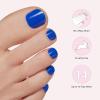 image:imageDashing Diva Glaze Pedicure Nail Strip Set  Atlantic Plunge  Long Lasting Chip Resistant SemiCured Gel Nail Strips  Summer Gel Set  4Piece Manicure Kit with 32 Strips