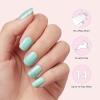 image:imageDashing Diva Summer Gloss Nail Strips  Postcard from Porto  UV Free Chip Resistant Long Lasting Gel Stickers  Contains 32 Wraps 1 Prep Pad 1 File