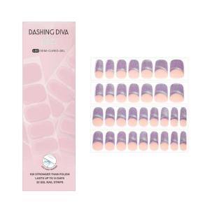 image:imageDashing Diva Glaze Effects Nail Strip Set  Drive You Crazy  Long Lasting Chip Resistant SemiCured Gel Nail Strips  4Piece Manicure Set with 32 StripChecked Out