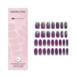 image:imageDashing Diva Glaze Effects Nail Strip Set  Drive You Crazy  Long Lasting Chip Resistant SemiCured Gel Nail Strips  4Piece Manicure Set with 32 StripLaser Focus
