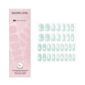 image:imageDashing Diva Glaze Effects Nail Strip Set  Drive You Crazy  Long Lasting Chip Resistant SemiCured Gel Nail Strips  4Piece Manicure Set with 32 StripMist Mermaid