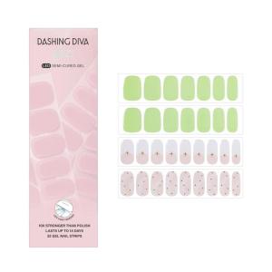 image:imageDashing Diva Glaze Effects Nail Strip Set  Drive You Crazy  Long Lasting Chip Resistant SemiCured Gel Nail Strips  4Piece Manicure Set with 32 StripMojitos in Mykonos