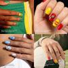 image:imageDashing Diva Gloss amp Magic Pick Bundle  Match Play and Daikon  Premium Nail Art  UV Free Chip Resistant Long Lasting Gel Stickers  Contains 2 SetsMatch Play and Daikon  Bundle