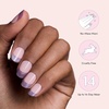 image:imageDashing Diva Glaze Design Nail Strip Set  Flower Bomb  Long Lasting Chip Resistant SemiCured Gel Nail Strips  4Piece Manicure Set with 32 StripChecked Out