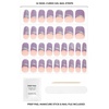 image:imageDashing Diva Glaze Design Nail Strip Set  Flower Bomb  Long Lasting Chip Resistant SemiCured Gel Nail Strips  4Piece Manicure Set with 32 StripChecked Out