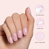 image:imageDashing Diva Glaze Design Nail Strip Set  Flower Bomb  Long Lasting Chip Resistant SemiCured Gel Nail Strips  4Piece Manicure Set with 32 StripDrive You Crazy