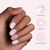 image:imageDashing Diva Glaze Design Nail Strip Set  Flower Bomb  Long Lasting Chip Resistant SemiCured Gel Nail Strips  4Piece Manicure Set with 32 StripGold Standard