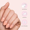 image:imageDashing Diva Glaze Design Nail Strip Set  Flower Bomb  Long Lasting Chip Resistant SemiCured Gel Nail Strips  4Piece Manicure Set with 32 StripKeep Up