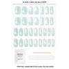 image:imageDashing Diva Glaze Design Nail Strip Set  Flower Bomb  Long Lasting Chip Resistant SemiCured Gel Nail Strips  4Piece Manicure Set with 32 StripMist Mermaid