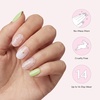image:imageDashing Diva Glaze Design Nail Strip Set  Flower Bomb  Long Lasting Chip Resistant SemiCured Gel Nail Strips  4Piece Manicure Set with 32 StripMojitos in Mykonos