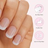 image:imageDashing Diva Glaze Design Nail Strip Set  Flower Bomb  Long Lasting Chip Resistant SemiCured Gel Nail Strips  4Piece Manicure Set with 32 StripNude Pink