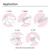 image:imageDashing Diva Glaze Design Nail Strip Set  Flower Bomb  Long Lasting Chip Resistant SemiCured Gel Nail Strips  4Piece Manicure Set with 32 StripNude Pink