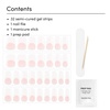 image:imageDashing Diva Glaze Design Nail Strip Set  Flower Bomb  Long Lasting Chip Resistant SemiCured Gel Nail Strips  4Piece Manicure Set with 32 StripNude Pink