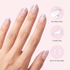 image:imageDashing Diva Glaze Design Nail Strip Set  Flower Bomb  Long Lasting Chip Resistant SemiCured Gel Nail Strips  4Piece Manicure Set with 32 StripShow Time