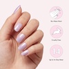 image:imageDashing Diva Glaze Design Nail Strip Set  Flower Bomb  Long Lasting Chip Resistant SemiCured Gel Nail Strips  4Piece Manicure Set with 32 StripStar Struck