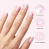 image:imageDashing Diva Glaze Design Nail Strip Set  Flower Bomb  Long Lasting Chip Resistant SemiCured Gel Nail Strips  4Piece Manicure Set with 32 StripSweet Thing Standard